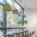 3D Firework Glass Globe Pendant Light