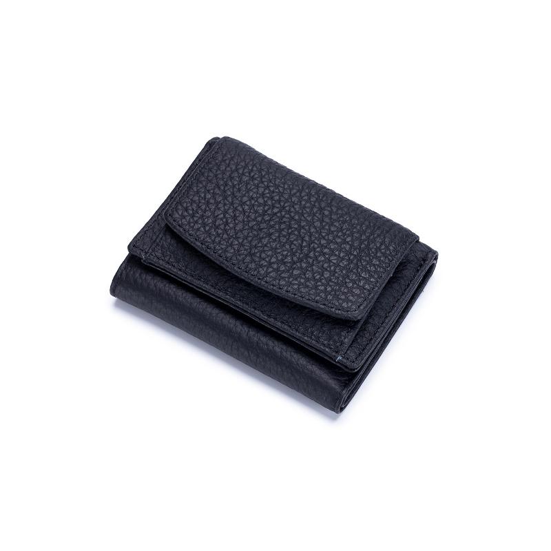 Small RFID Blocking Wallet for Women Soft PU Leather Trifold Mini Wallet with Coin Pocket Card Holder and Snap Closure