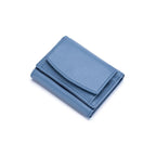 Small RFID Blocking Wallet for Women Soft PU Leather Trifold Mini Wallet with Coin Pocket Card Holder and Snap Closure