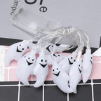 Halloween Ghost LED Fairy Lights Ghost Shaped String Light Plastic Decorative Lighting for Halloween Party Garden and Bedroom