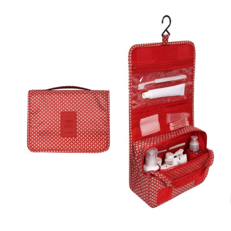 Hanging Travel Toiletry Bag Waterproof Cosmetic Organizer with Hook and Multiple Compartments for Women