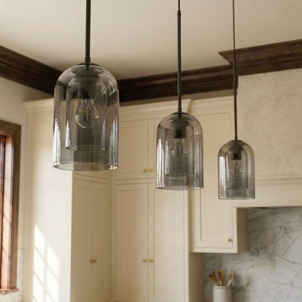 Modern Glass Pendant Light With Warm LED Glow — Harbor Light Co.