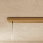 Modern Stainless Steel Linear Chandelier for Dining Room — Harbor Light Co.