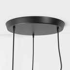 Modern Wrought Iron Pendant Light With Warm LED Glow — Harbor Light Co.