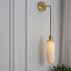 Modern Brass Ceramic Wall Sconce for Living Room — Harbor Light Co.