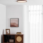 Modern Wood Flush Mount Ceiling Light With Slim Low-Profile Design — Harbor Light Co.