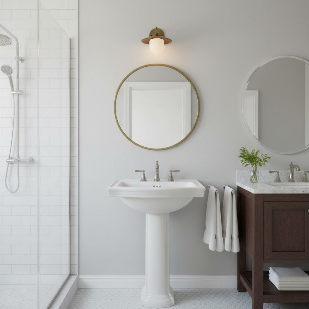 Modern Brass Wall Light for Living Room and Bedroom — Harbor Light Co.