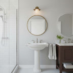 Modern Brass Wall Light for Living Room and Bedroom — Harbor Light Co.