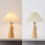 Modern Bamboo-Wood Table Lamp for Living Room and Bedroom — Harbor Light Co.