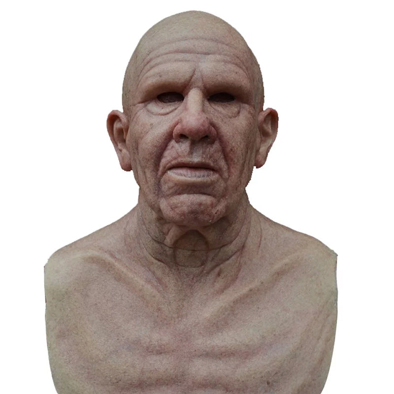 Realistic Latex Mask Full Head Halloween Costume Mask for Adults with Lifelike Detail for Cosplay Masquerade and Themed Parties