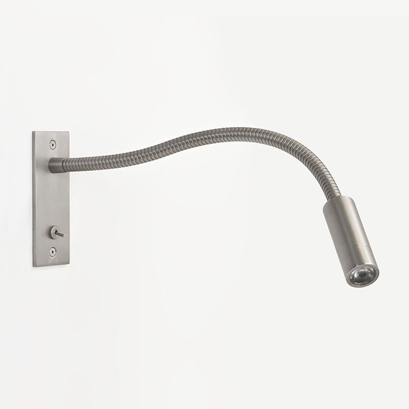 Modern Metal Wall Sconce for Bedroom and Living Room in Nickel — Harbor Light Co.