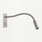 Modern Metal Wall Sconce for Bedroom and Living Room in Nickel — Harbor Light Co.