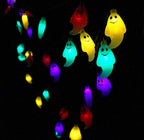 Halloween Ghost LED Fairy Lights Ghost Shaped String Light Plastic Decorative Lighting for Halloween Party Garden and Bedroom