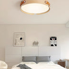 Scandinavian Wood Flush Mount Ceiling Light for Living Room — Harbor Light Co.