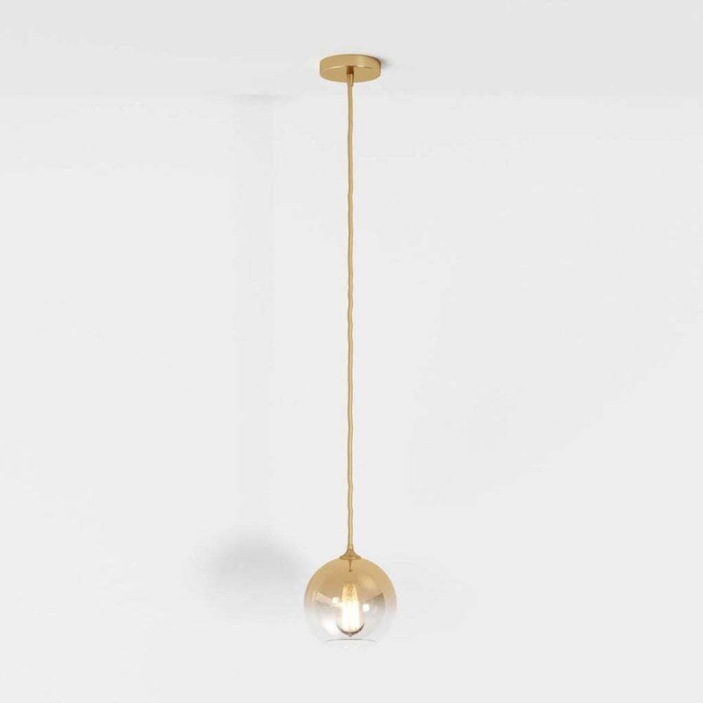Modern Glass Pendant Light With Warm LED Glow in D15" (D5.9 cm) / 5W — Harbor Light Co.