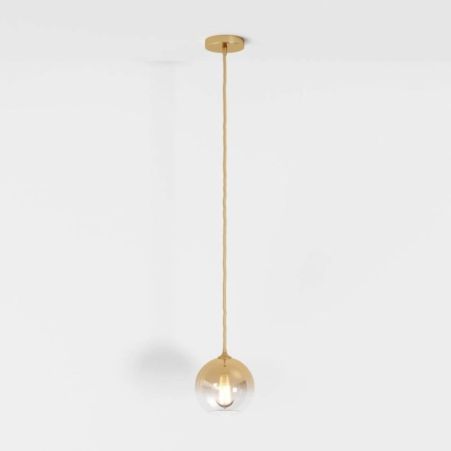 Modern Glass Pendant Light With Warm LED Glow in D15" (D5.9 cm) / 5W — Harbor Light Co.
