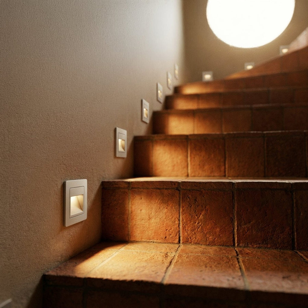 Modern Plastic Wall Light With Integrated LED for Hallway — Harbor Light Co.