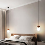 Modern Wood Semi-Flush Pendant Light With Warm LED Glow — Harbor Light Co.