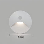 Modern Aluminum Wall Light With Motion Sensor for Hallways in White — Harbor Light Co.