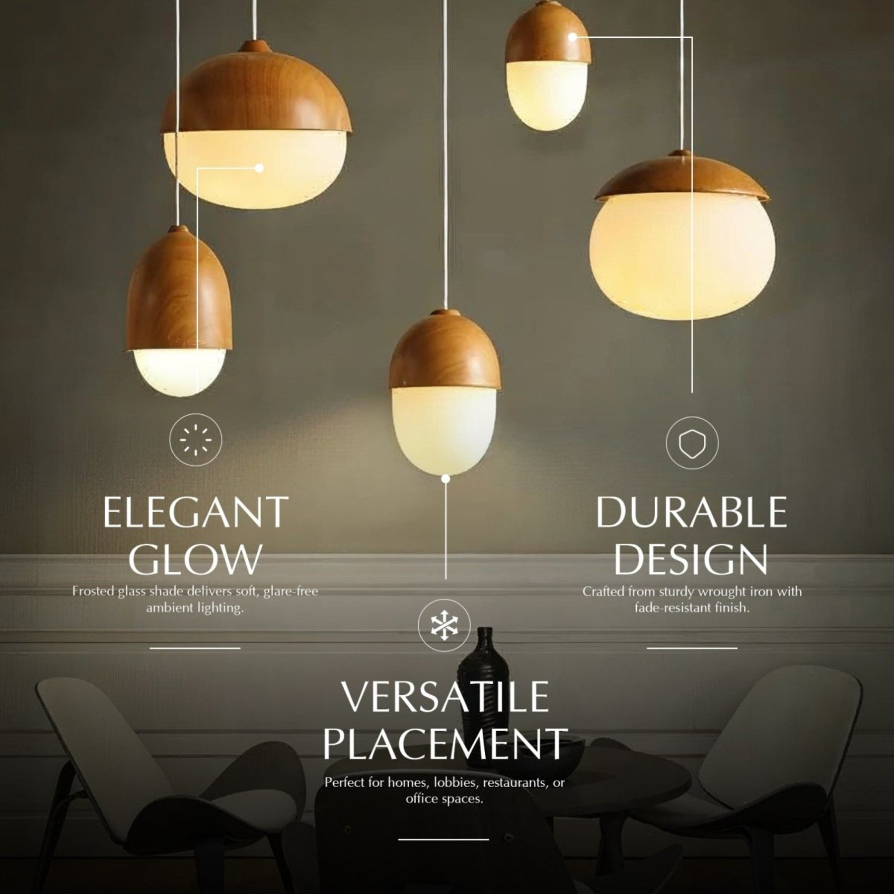 Minimalist Iron and Glass Pendant Light for Dining Room — Harbor Light Co.