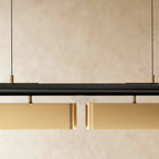 Modern Stainless Steel Linear Chandelier for Dining Room — Harbor Light Co.