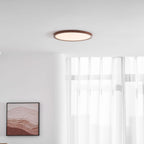 Modern Wood Flush Mount Ceiling Light With Slim Low-Profile Design — Harbor Light Co.