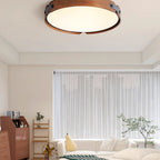 Scandinavian Wood Flush Mount Ceiling Light for Living Room — Harbor Light Co.