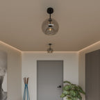 Modern Glass Semi-Flush Mount Ceiling Light for Living Room — Harbor Light Co.