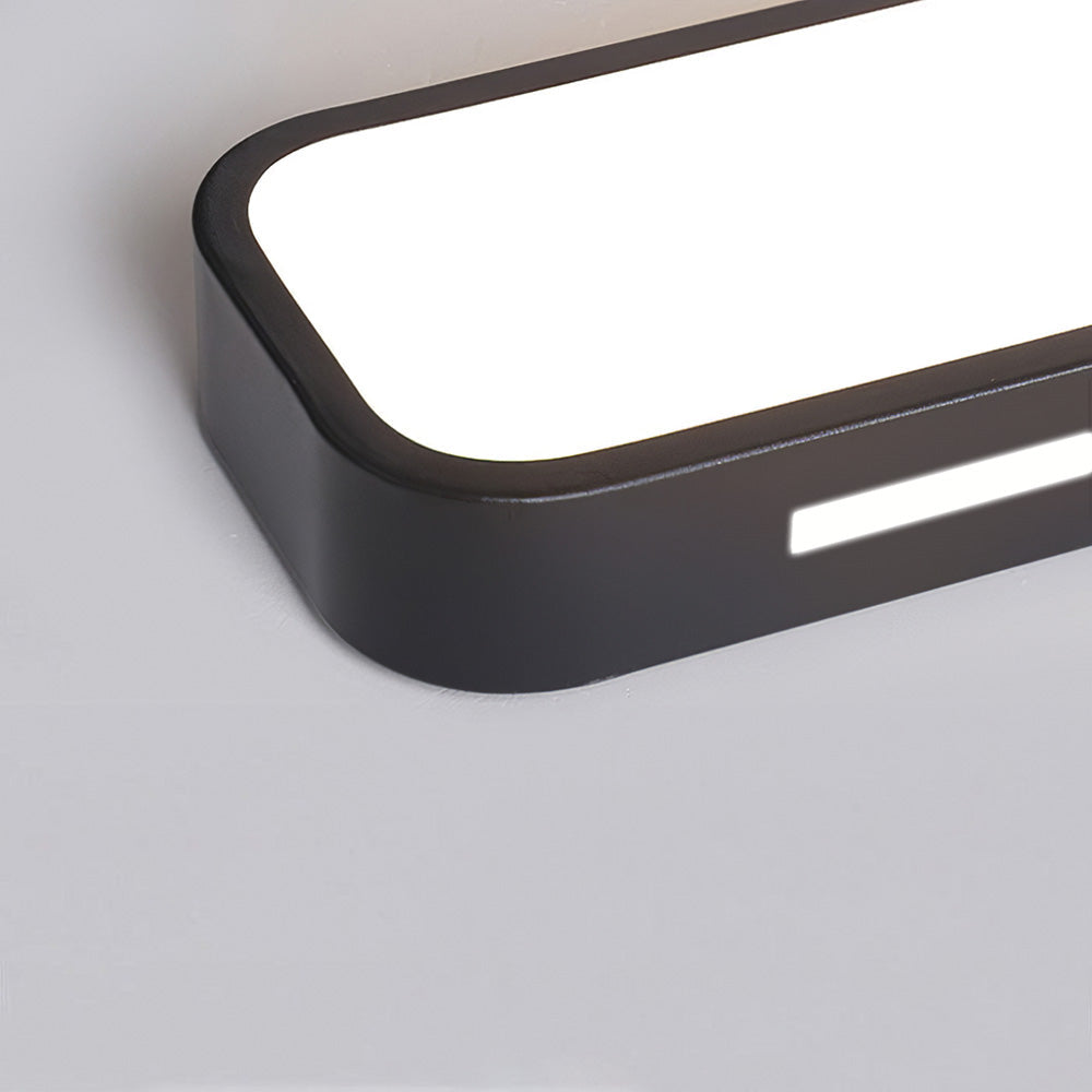 Modern Long Rectangle Flush Mount Ceiling Light with LED