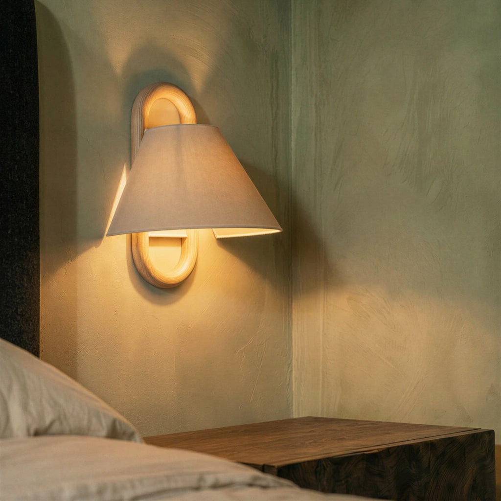 Modern Beech Wood Wall Light With Warm LED Glow — Harbor Light Co.