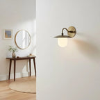 Modern Brass Wall Light for Living Room and Bedroom — Harbor Light Co.
