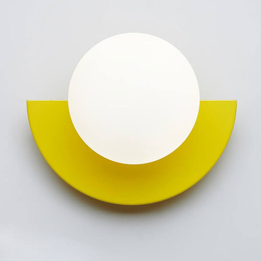 Modern Metal Wall Sconce With Selectable LED Light in Yellow — Harbor Light Co.