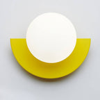 Modern Metal Wall Sconce With Selectable LED Light in Yellow — Harbor Light Co.