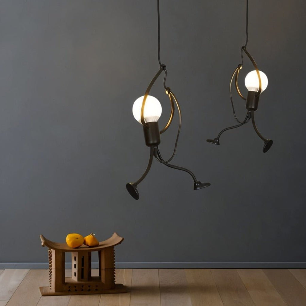 Modern Wrought Iron Pendant Light With Warm LED Glow — Harbor Light Co.