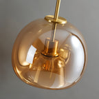 Modern Glass Semi-Flush Mount Ceiling Light for Living Room — Harbor Light Co.