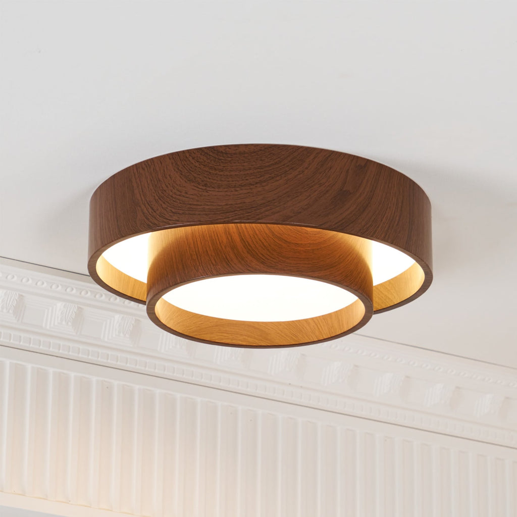 Modern Wood Flush Mount Ceiling Light for Living Room and Bedroom — Harbor Light Co.