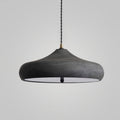 Modern Iron Pendant Light With Warm LED Glow for Dining Room in Ø11.8" x H5.9" (Ø30 x H15 cm) — Harbor Light Co.
