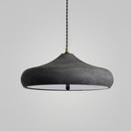 Modern Iron Pendant Light With Warm LED Glow for Dining Room in Ø11.8" x H5.9" (Ø30 x H15 cm) — Harbor Light Co.