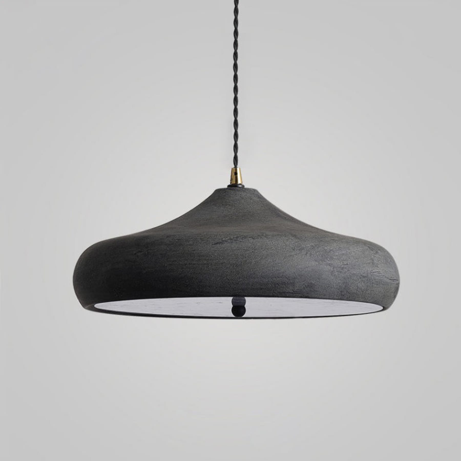 Modern Iron Pendant Light With Warm LED Glow for Dining Room in Ø11.8" x H5.9" (Ø30 x H15 cm) — Harbor Light Co.