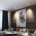 Modern Iron Flush Mount Ceiling Light With Built-In LED — Harbor Light Co.