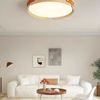 Scandinavian Wood Flush Mount Ceiling Light for Living Room — Harbor Light Co.