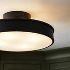 Modern Iron Semi-Flush Mount Ceiling Light for Living Room — Harbor Light Co.