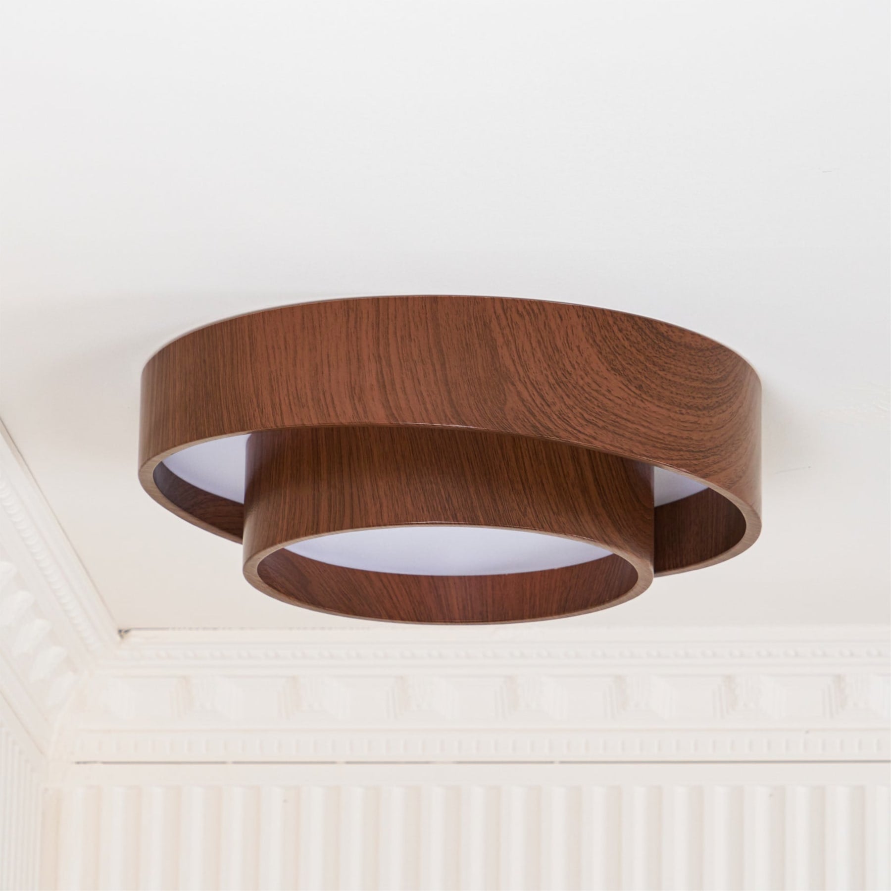 Modern Wood Flush Mount Ceiling Light for Living Room and Bedroom — Harbor Light Co.