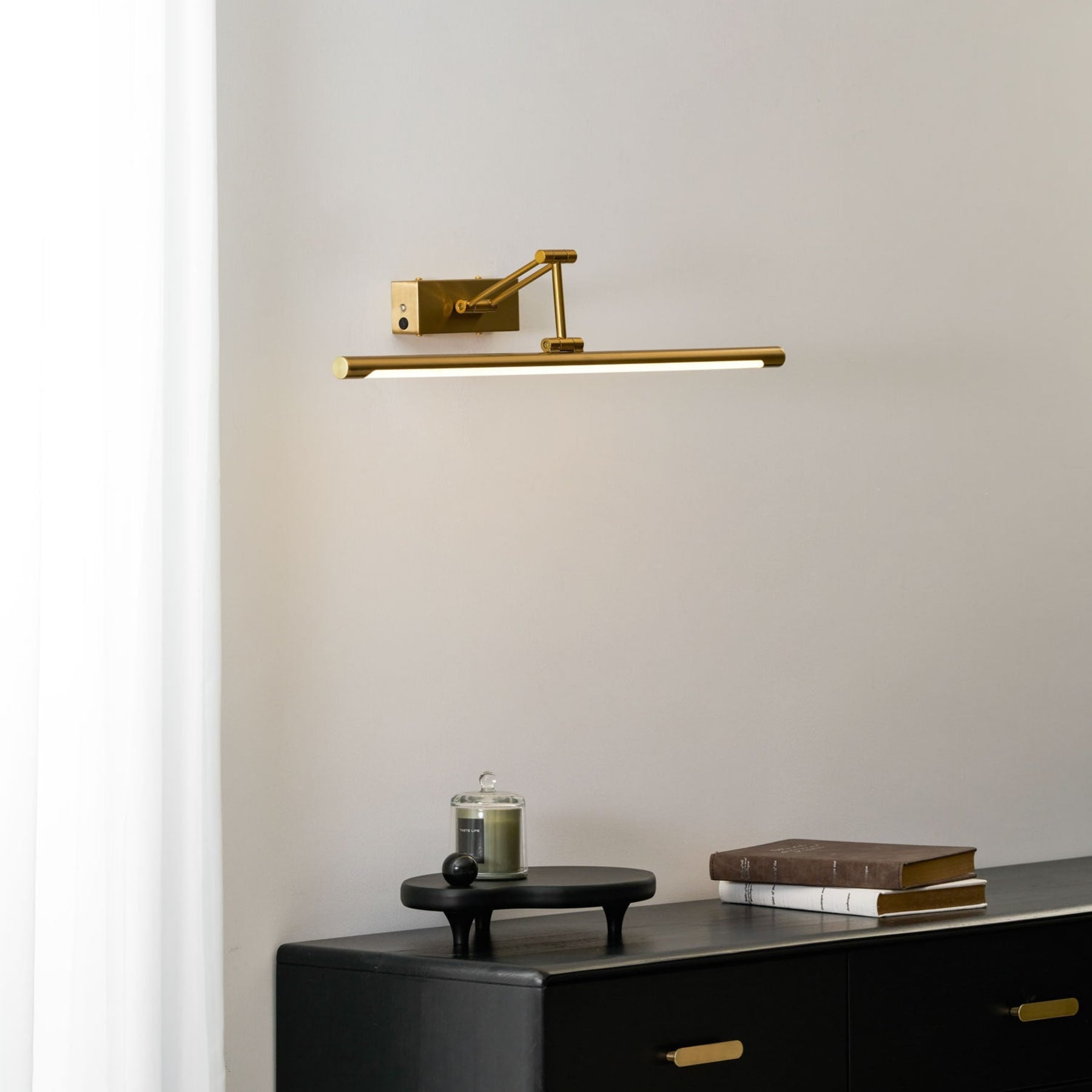 Modern Wrought Iron Wall Light With USB Power for Living Room — Harbor Light Co.
