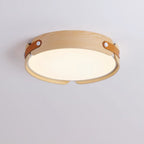 Scandinavian Wood Flush Mount Ceiling Light for Living Room — Harbor Light Co.