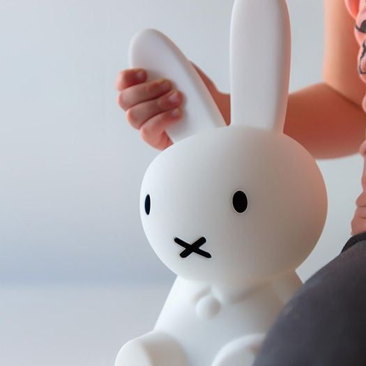White Rabbit Table Lamp with Rechargeable Dimmable LED Light