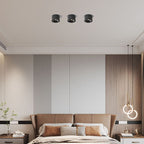 Modern Iron Flush Mount Ceiling Light With Built-In LED in Black — Harbor Light Co.