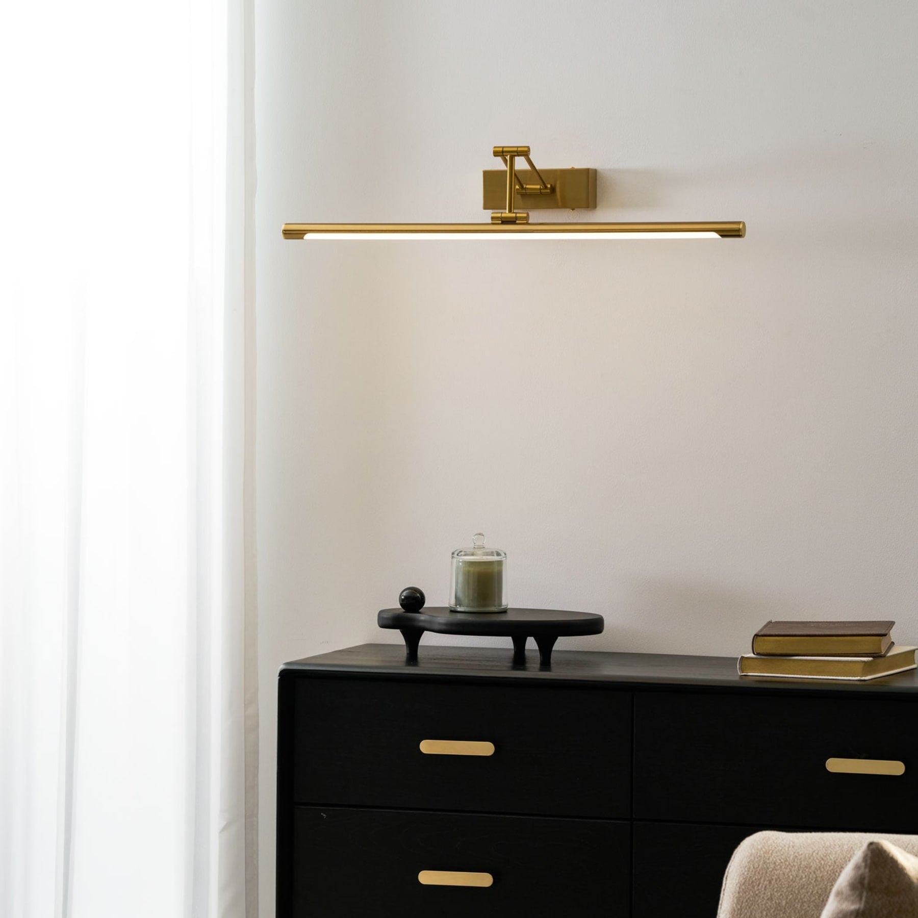 Modern Wrought Iron Wall Light With USB Power for Living Room — Harbor Light Co.