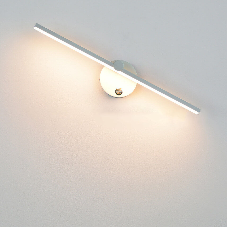 Modern Aluminum Wall Sconce With Adjustable LED Glow in White — Harbor Light Co.