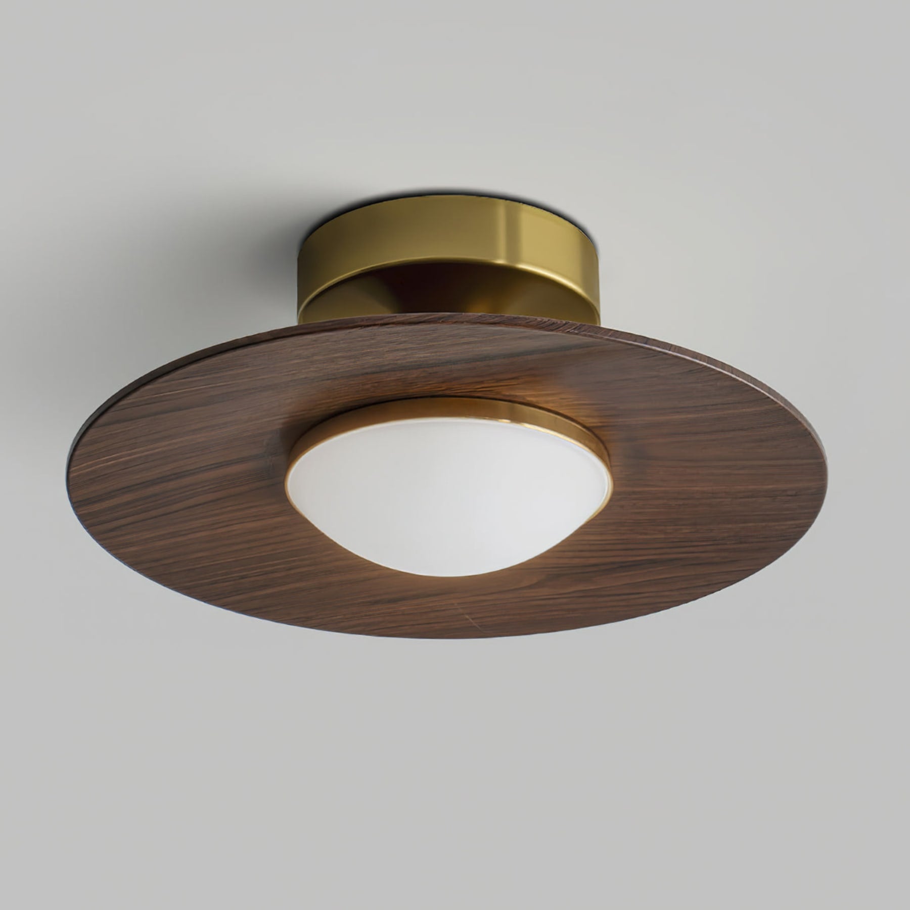 Modern Wood Semi-Flush Mount Ceiling Light for Living Room — Harbor Light Co.